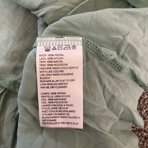 Women’s Urban Outfitters Kimchi Blue- green lace sleeveless less tank top Small - Picture 4 of 4